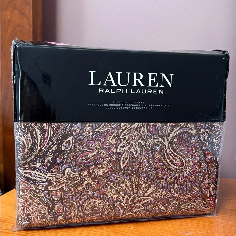 LAUREN Ralph Lauren King Duvet Cover Set - HALLIE - Paisley - brand new